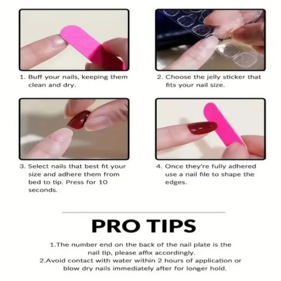 Glittery Silver Solid Press On Nails 24 ct. - Picture 4 of 6